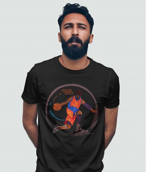 Мъжка тениска с щампа Спортни Илюстрации Dribble legend - TShirtArtShop.com